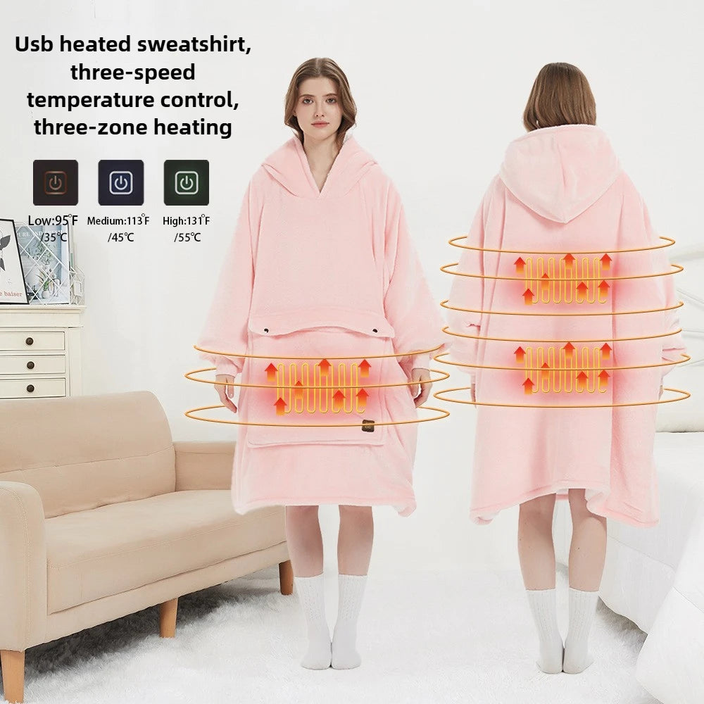 Joey heated hoodie with front pouch