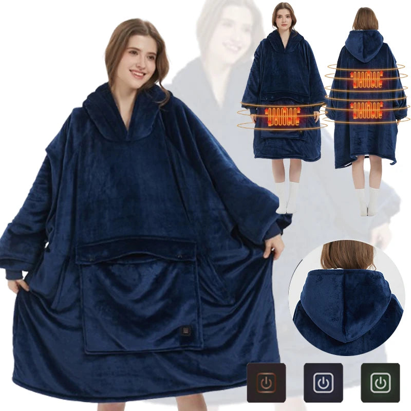 Joey heated hoodie with front pouch