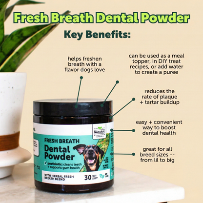 Fresh Breath Dental Powder for Dogs