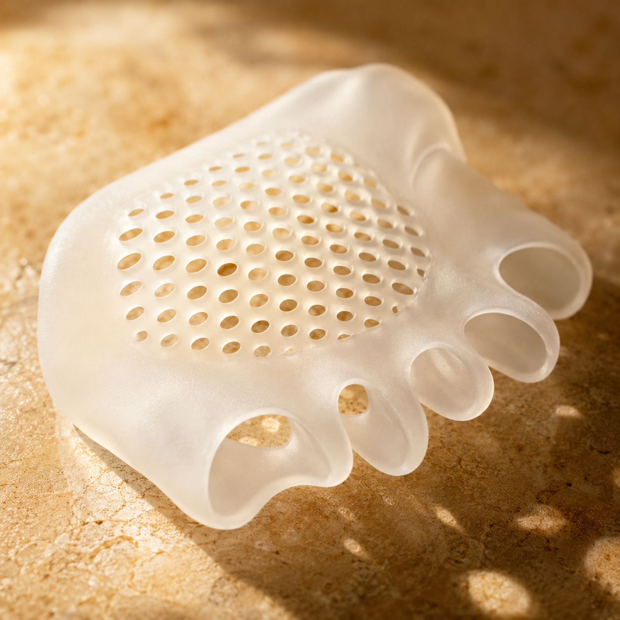 Honeycomb metatarsal cushion detail