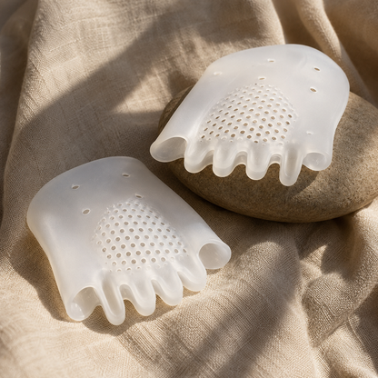 Taileva Toe Separators on warm linen